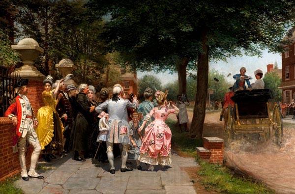Frederick james shields A Colonial Wedding Spain oil painting art